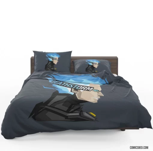 Deathstorm Darkened Elemental Force Comic Bedding Set