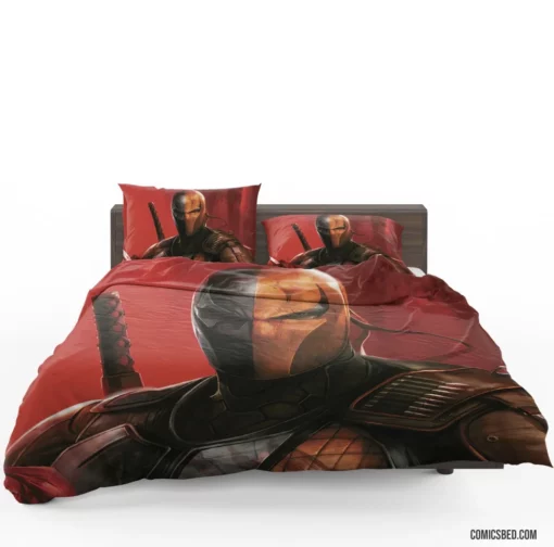 Deathstroke Art DC Lethal Mastermind Comic Bedding Set