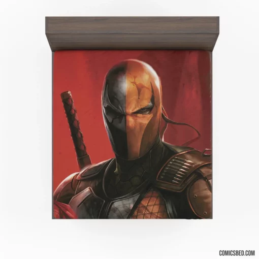 Deathstroke Art DC Lethal Mastermind Comic Fitted Sheet 1