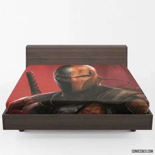 Deathstroke Art DC Lethal Mastermind Comic Fitted Sheet