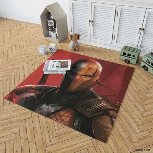 Deathstroke Art DC Lethal Mastermind Comic Rug 1