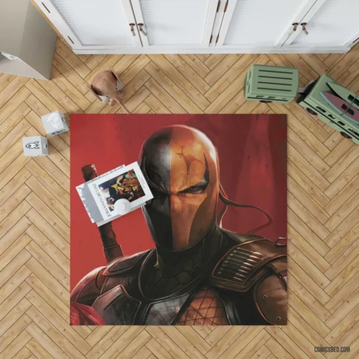 Deathstroke Art DC Lethal Mastermind Comic Rug