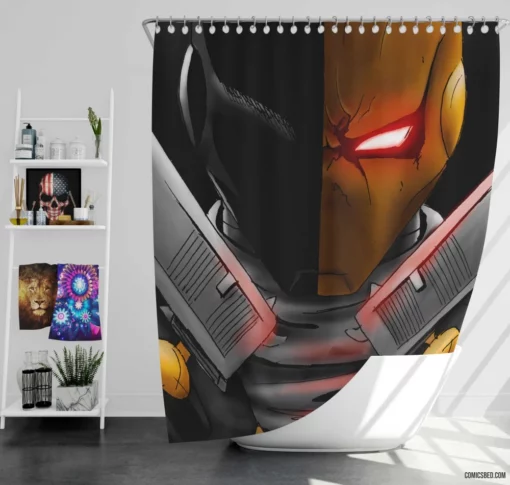 Deathstroke Artwork DC Assassin Comic Shower Curtain