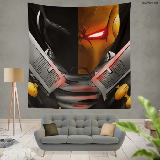 Deathstroke Artwork DC Assassin Comic Wall Tapestry