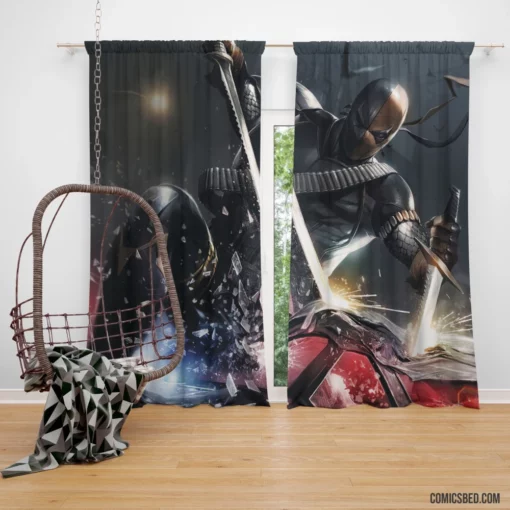 Deathstroke Artwork DC Mercenary Mastermind Comic Curtain