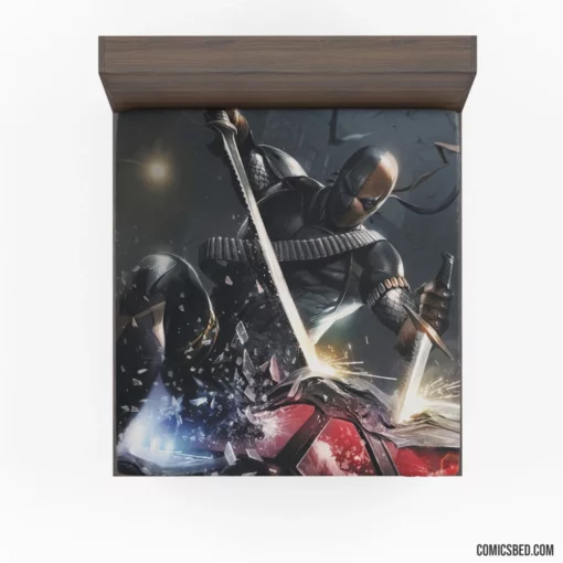 Deathstroke Artwork DC Mercenary Mastermind Comic Fitted Sheet 1