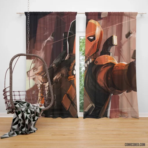 Deathstroke DC Deadly Assassin Comic Curtain