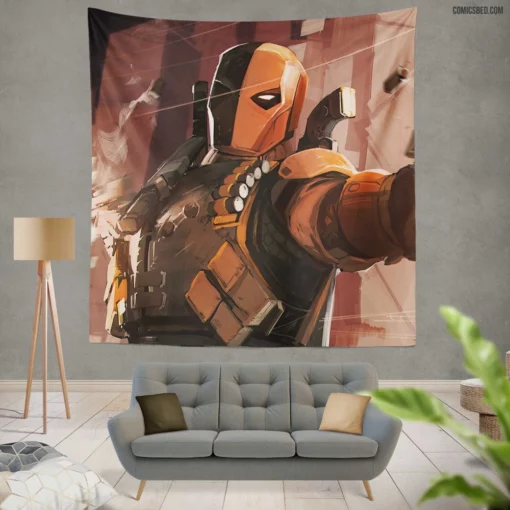 Deathstroke DC Deadly Assassin Comic Wall Tapestry