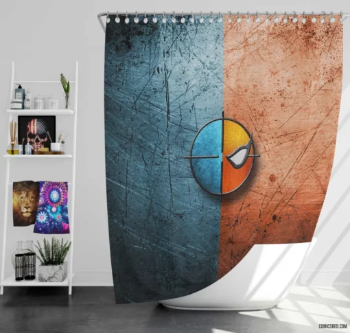 Deathstroke Mercenary Deadly Chronicles Comic Shower Curtain