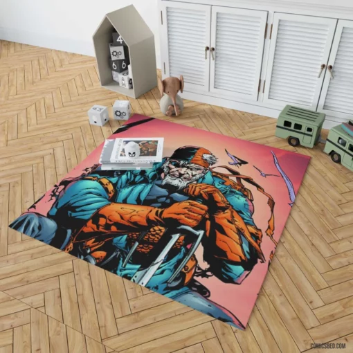 Deathstroke Ruthless Assassin Comic Rug 1