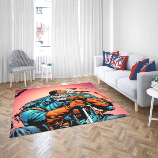 Deathstroke Ruthless Assassin Comic Rug 2