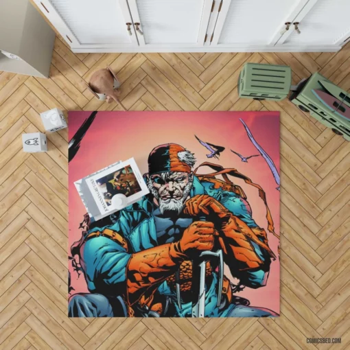 Deathstroke Ruthless Assassin Comic Rug