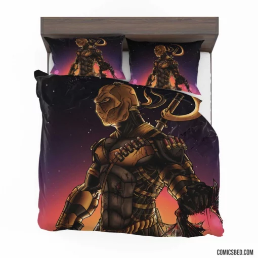 Deathstroke Unleashed DC Tactical Master Comic Bedding Set 1