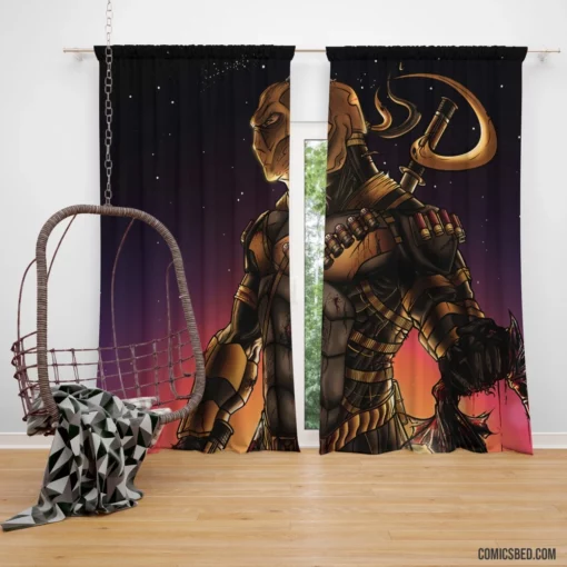 Deathstroke Unleashed DC Tactical Master Comic Curtain