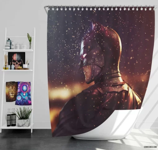 Detective of the Night Batman Pursuit Comic Shower Curtain