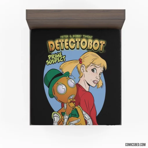 Detectobot Comics Robotic Sleuth Fitted Sheet 1