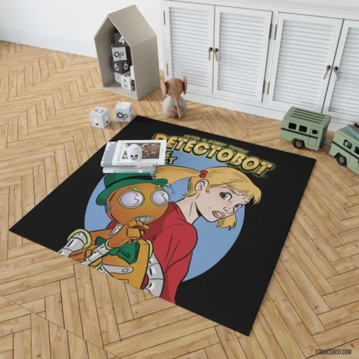 Detectobot Comics Robotic Sleuth Rug 1