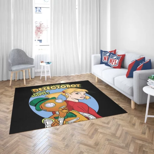 Detectobot Comics Robotic Sleuth Rug 2