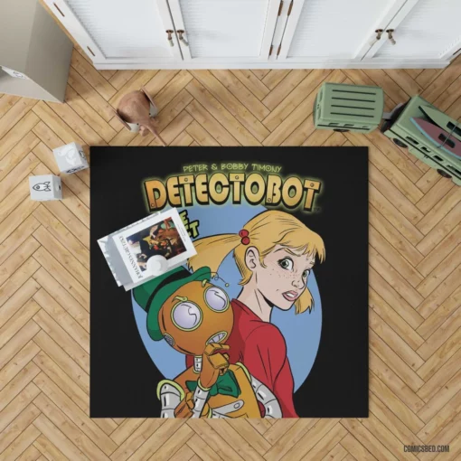 Detectobot Comics Robotic Sleuth Rug