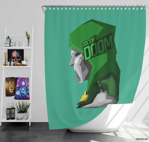 Doctor Doom Chronicles Villain Legacy Comic Shower Curtain