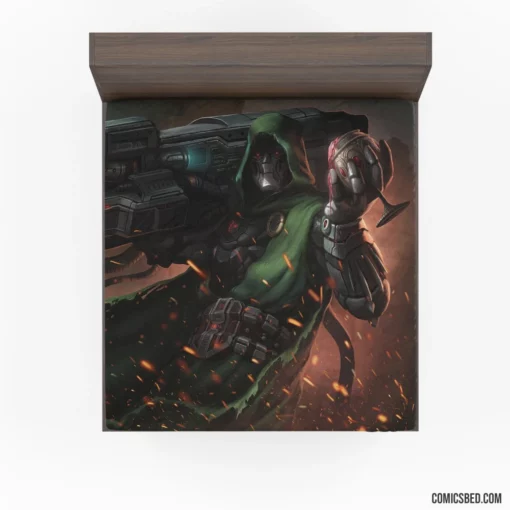 Doctor Doom Master of Dark Magic Comic Fitted Sheet 1