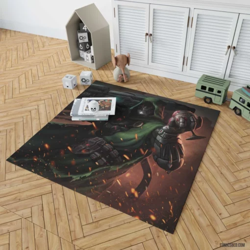 Doctor Doom Master of Dark Magic Comic Rug 1