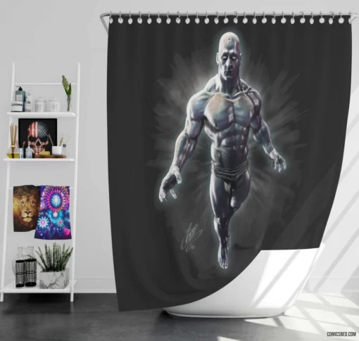 Doctor Manhattan Watchmen Quantum Hero Comic Shower Curtain