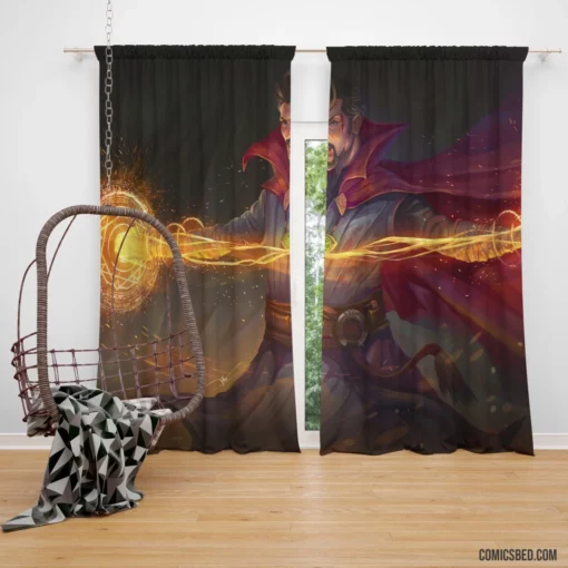 Doctor Strange Marvel Mystic Comic Curtain