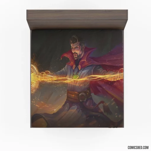 Doctor Strange Marvel Mystic Comic Fitted Sheet 1