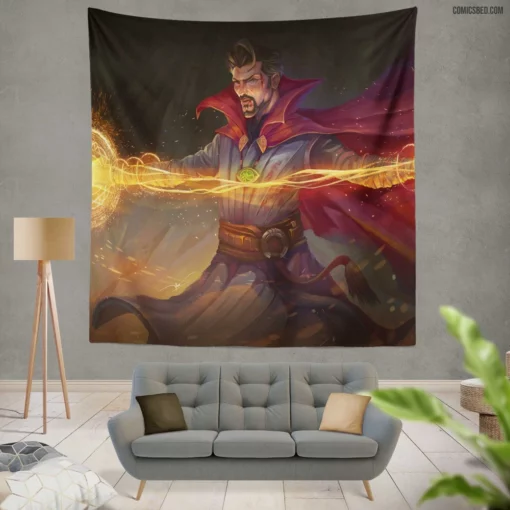 Doctor Strange Marvel Mystic Comic Wall Tapestry