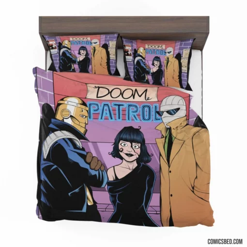 Doom Patrol DC Bizarre Heroes Comic Bedding Set 1