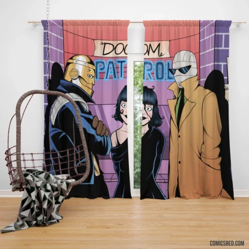 Doom Patrol DC Bizarre Heroes Comic Curtain