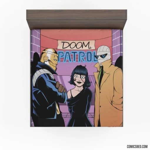 Doom Patrol DC Bizarre Heroes Comic Fitted Sheet 1