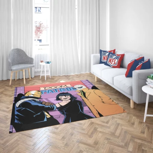 Doom Patrol DC Bizarre Heroes Comic Rug 2