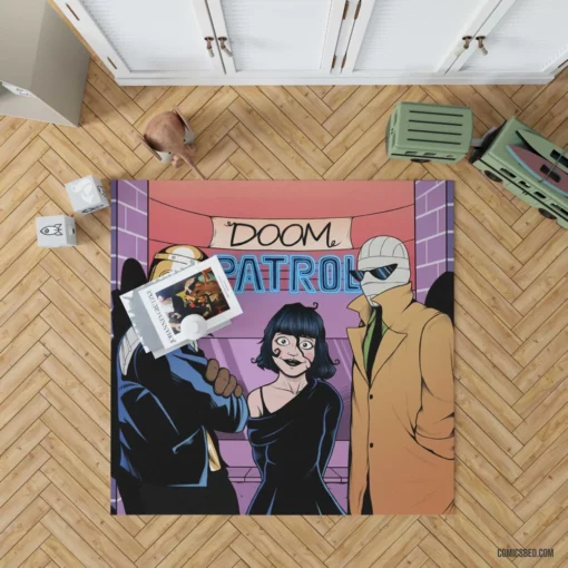 Doom Patrol DC Bizarre Heroes Comic Rug