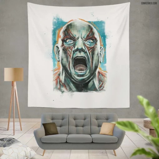 Drax Destroyer of Evil Marvel Comic Wall Tapestry