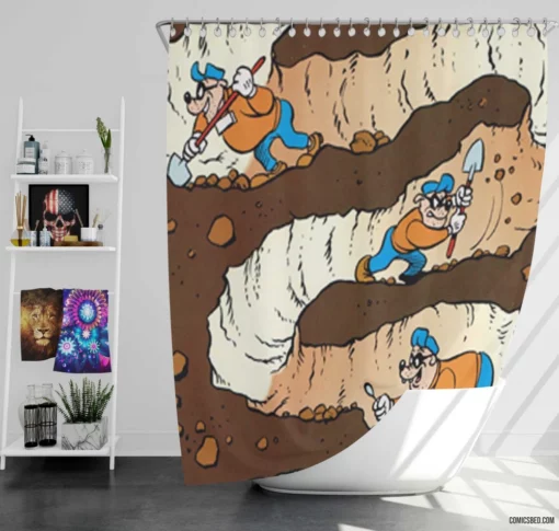 DuckTales Quacktastic Adventure Comic Shower Curtain