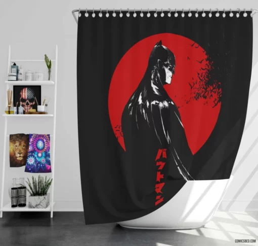 Dynamic Duo Batman and Robin Exploits Comic Shower Curtain