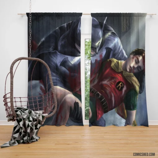 Dynamic Duo Chronicles Batman and Robin Comic Curtain