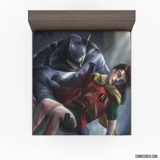 Dynamic Duo Chronicles Batman and Robin Comic Fitted Sheet 1