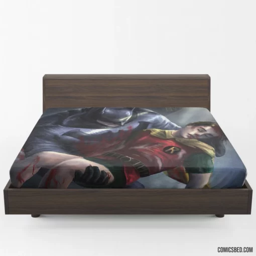 Dynamic Duo Chronicles Batman and Robin Comic Fitted Sheet