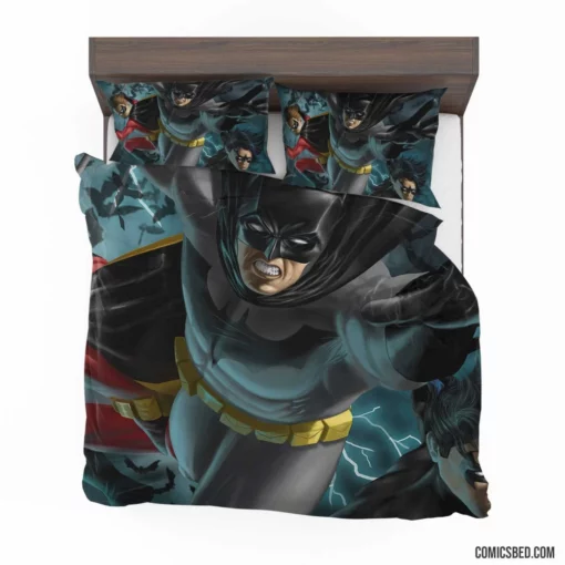 Dynamic Duo Unleashed Batman and Robin Comic Bedding Set 1