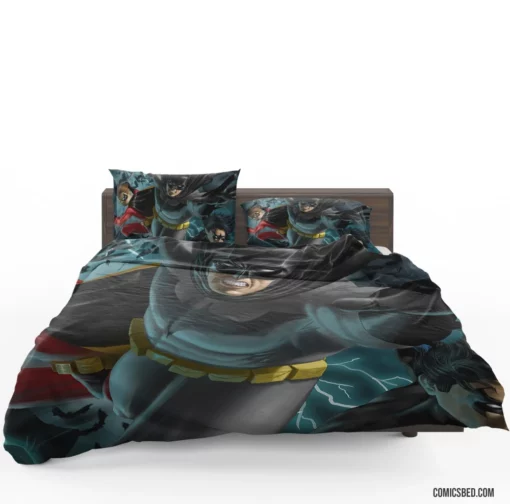 Dynamic Duo Unleashed Batman and Robin Comic Bedding Set