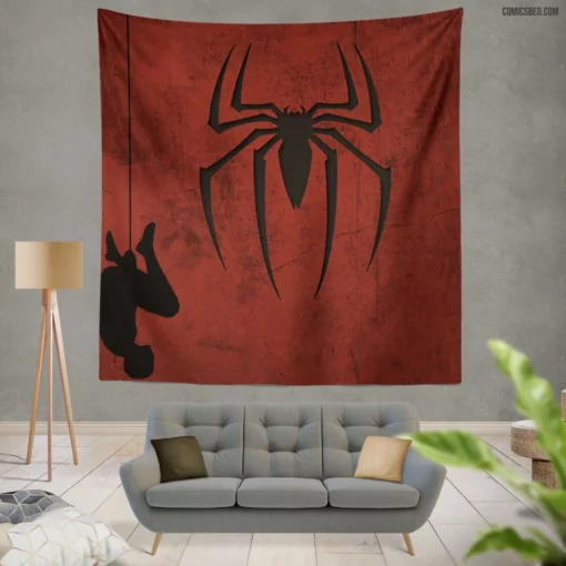 Dynamic Web-Slinger Marvel Spider-Man Saga Comic Wall Tapestry