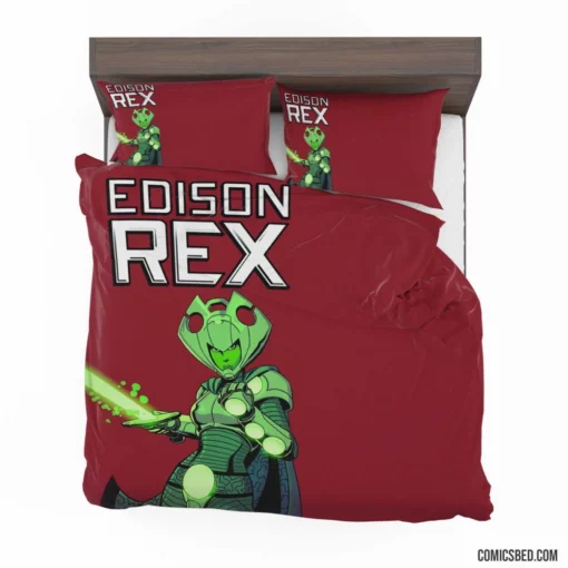 Edison Rex Unconventional Hero Comic Bedding Set 1