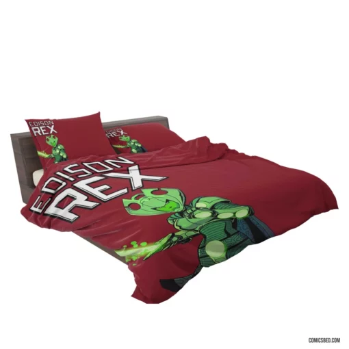 Edison Rex Unconventional Hero Comic Bedding Set 2