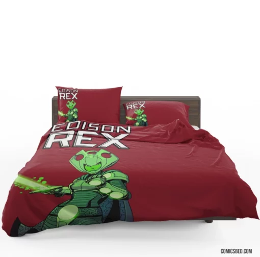 Edison Rex Unconventional Hero Comic Bedding Set