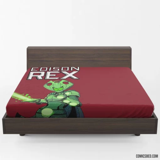 Edison Rex Unconventional Hero Comic Fitted Sheet