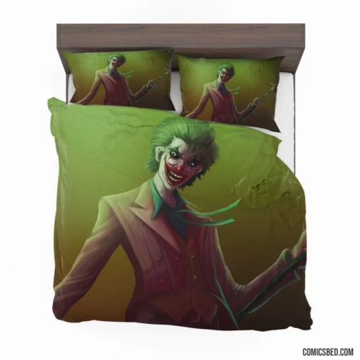 Electrifying Joker DC Unveiling Enigma Emotions Comic Bedding Set 1