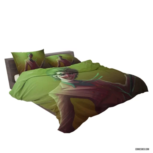 Electrifying Joker DC Unveiling Enigma Emotions Comic Bedding Set 2